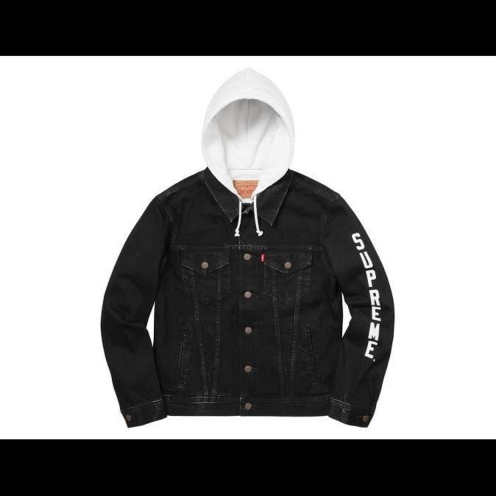 Supreme x Levi hooded trucker jacket