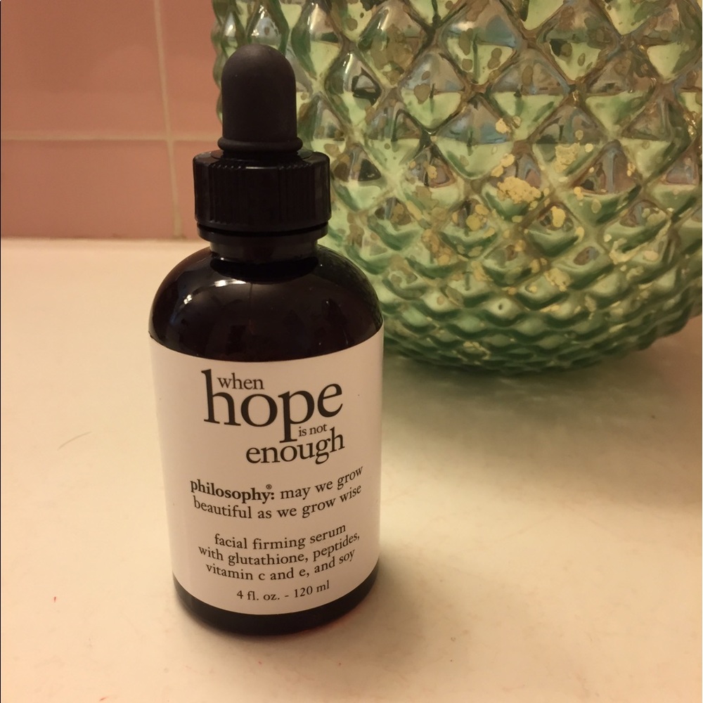 "When hope is not enough" philosophy serum