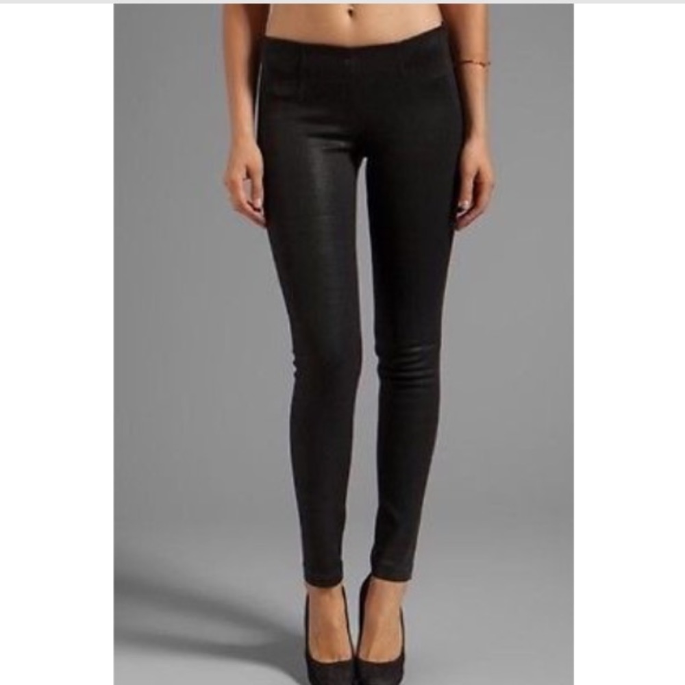 SOLD DESIGN LAB Super Skinny Coated Suede Pants