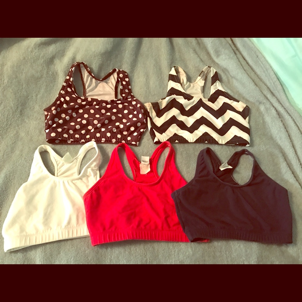 5 Varsity sports bra bundle