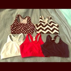 5 Varsity sports bra bundle