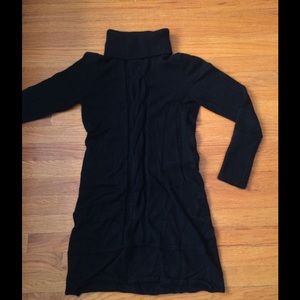 Women's silk/angora turtleneck sweater dress large