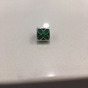 Pandora Green Enamel Charm