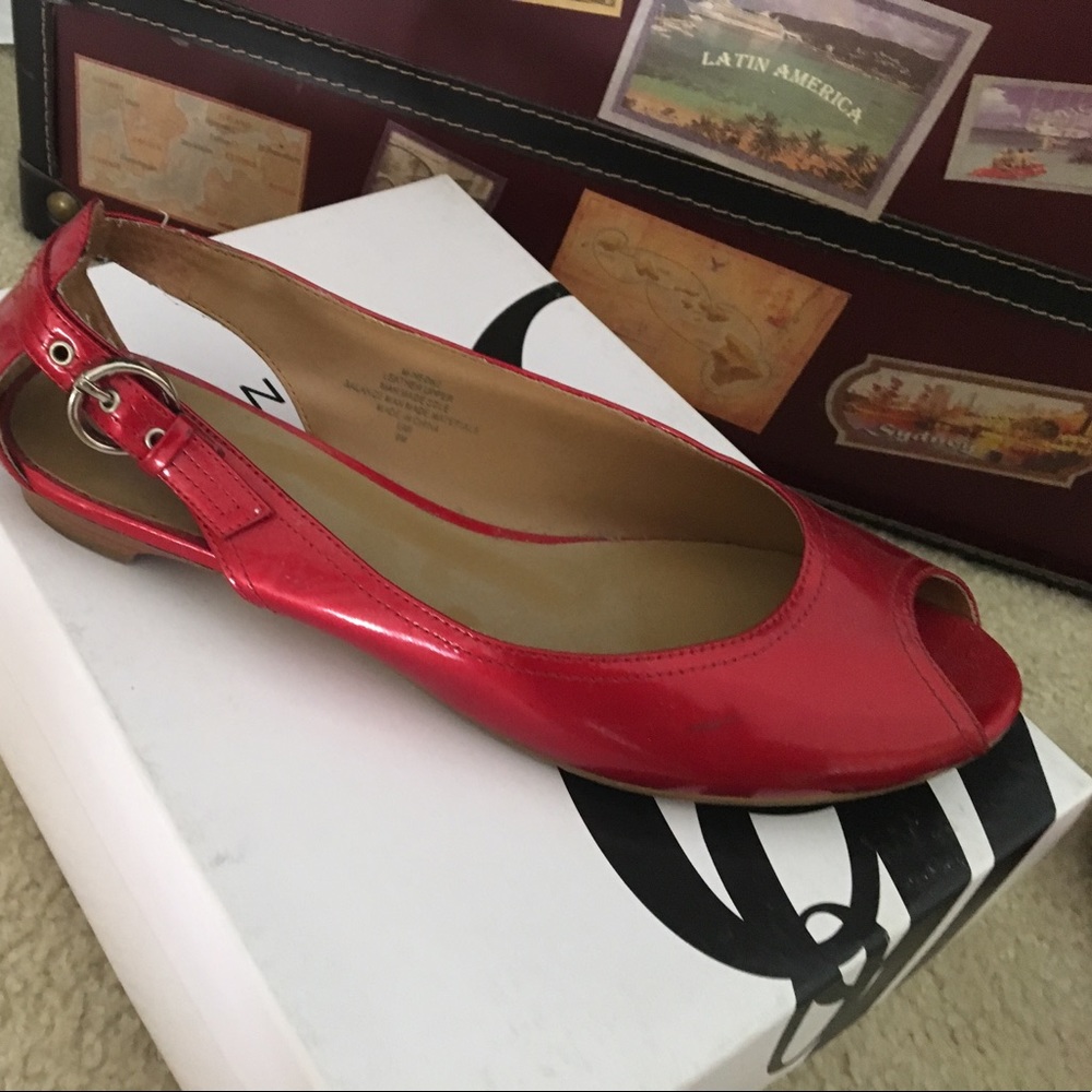 Nine West red flats