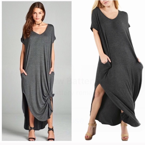 NEW ~THE ELSA COMFY CHIC BOHO STRETCHY MAXI DRESS - Picture 2 of 3