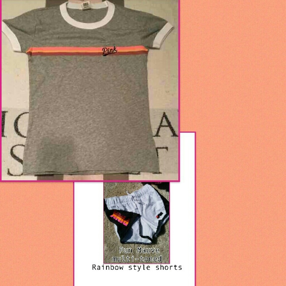 Victoria's Secret Pink Rainbow Outfit