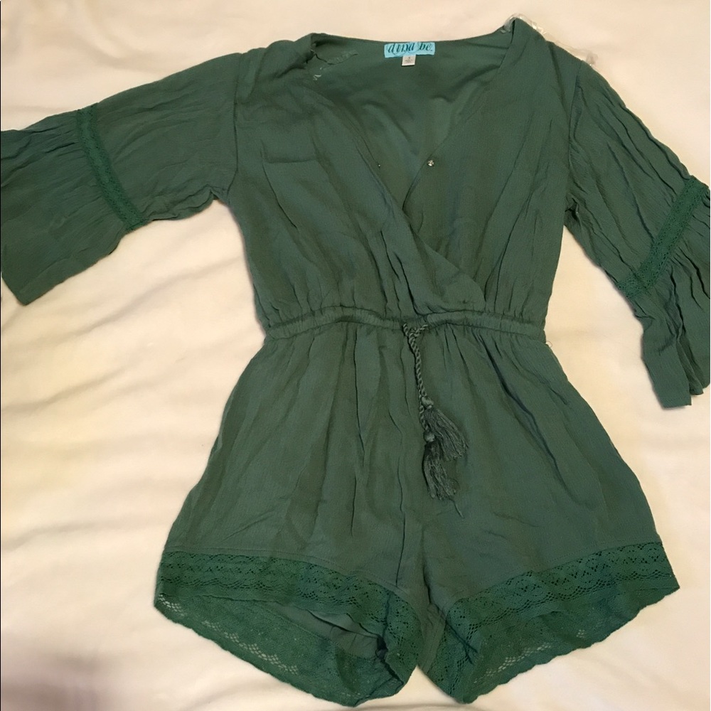Francesca's Green Romper
