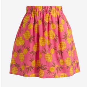 NWT J. Crew pineapple skirt