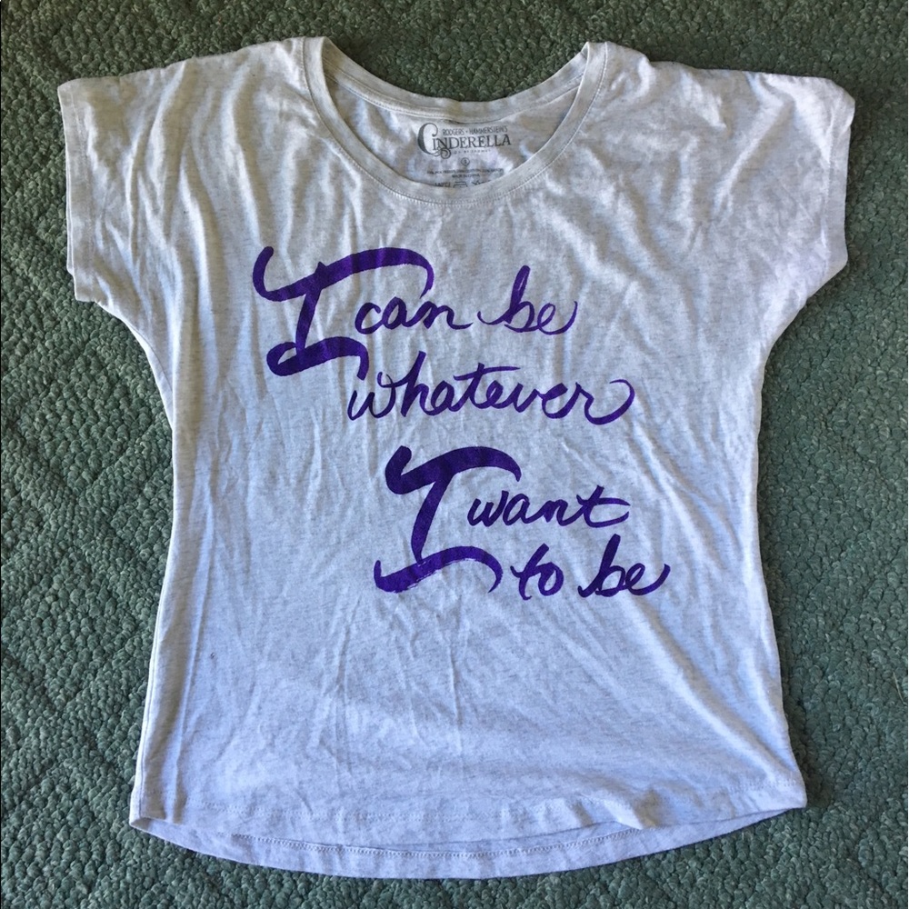 Purple and grey top