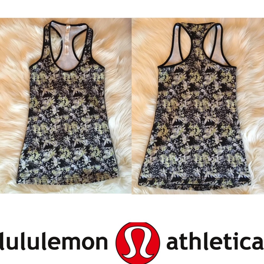 Lululemon Racerback Tank floral print size 4