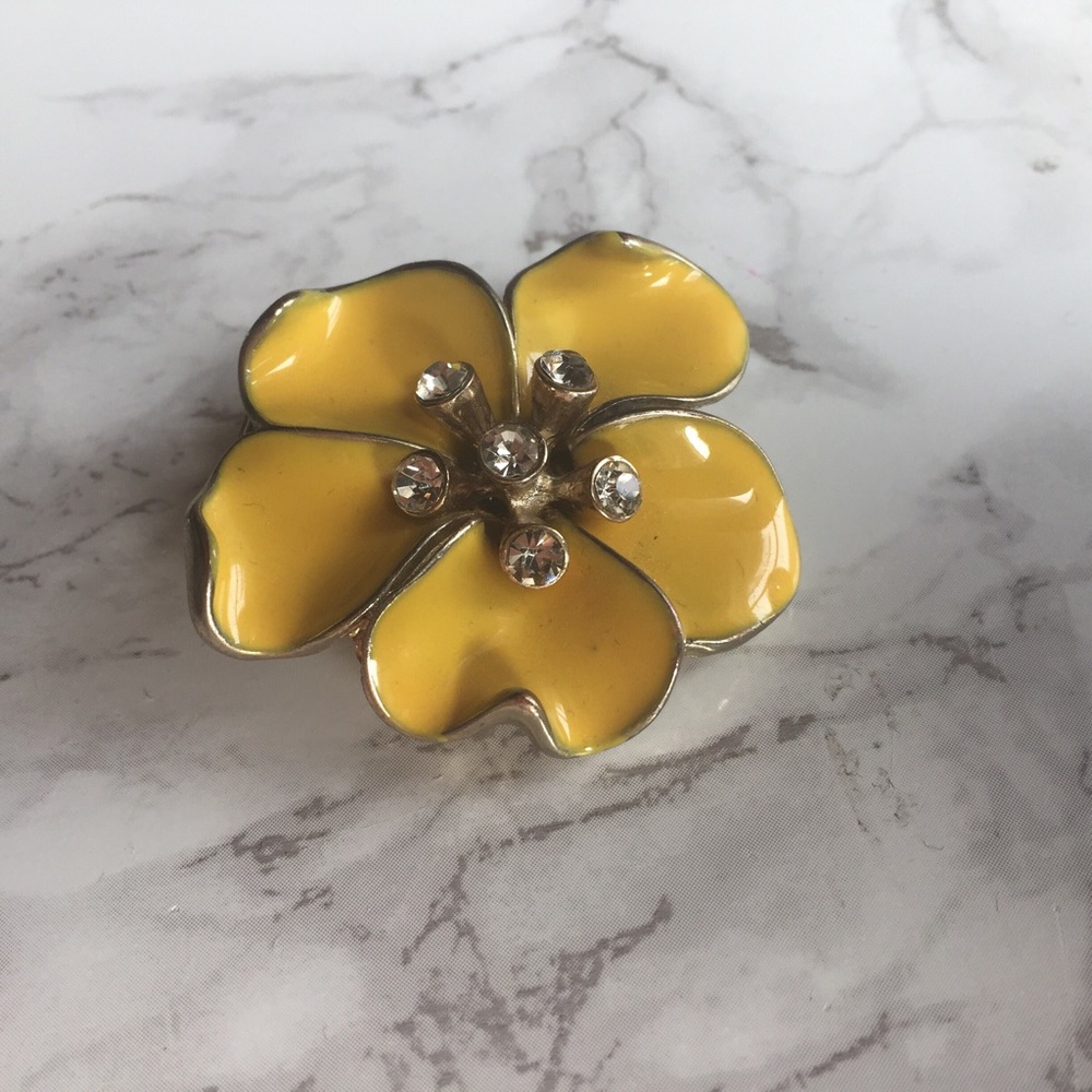 Flower enamel costume jewelry