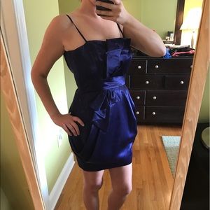 Yoana Baraschi dark purple mini dress