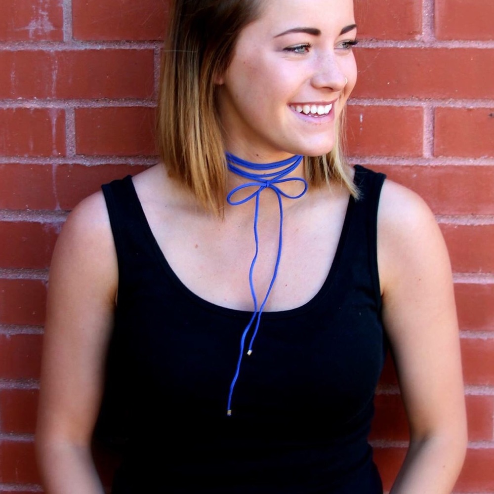 Electric Blue Choker