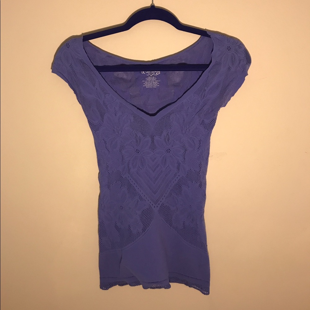 FREE PEOPLE stretchy lace top