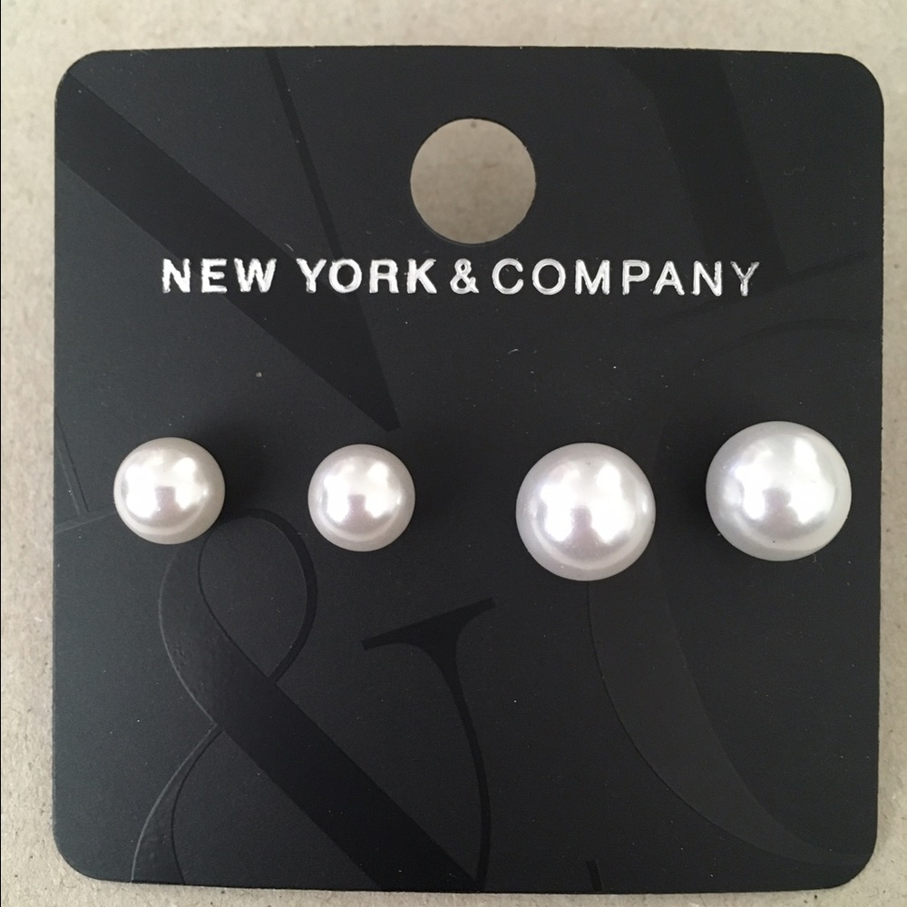 Pearl Costume Jewelry- 2 pairs