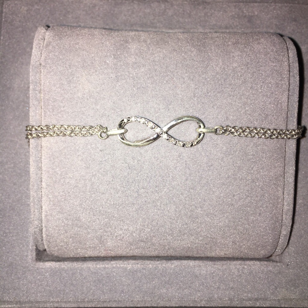 Sterling Silver & Diamond Bracelet