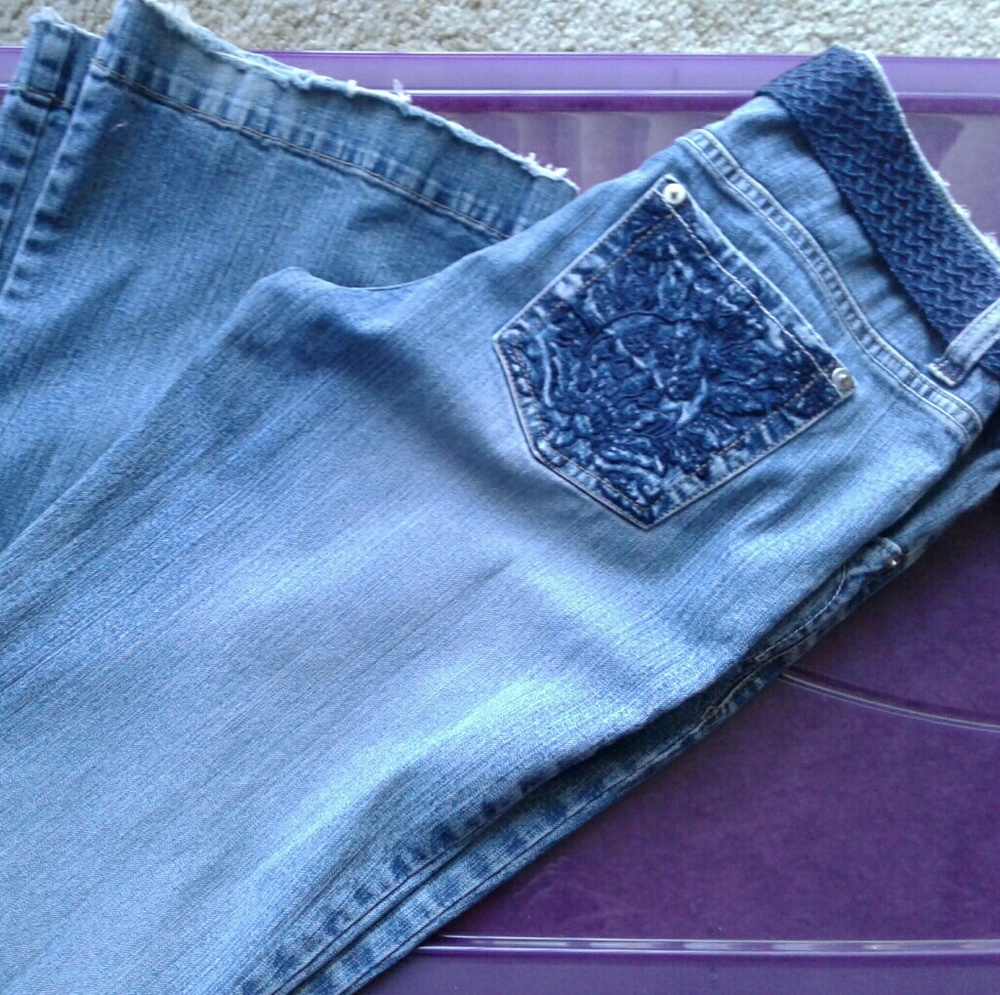 SO denim flare leg jeans