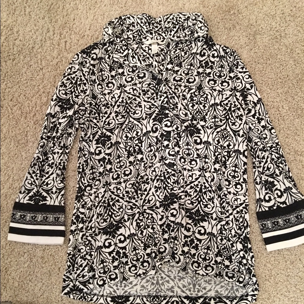 Soma Button Up Loose Fitting Pajama Top