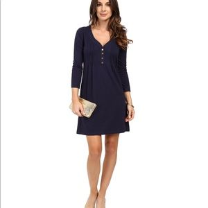 Lilly Pulitzer Amberly Dress, XS, Navy Blue
