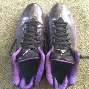 Black and purple Jordan Flywires