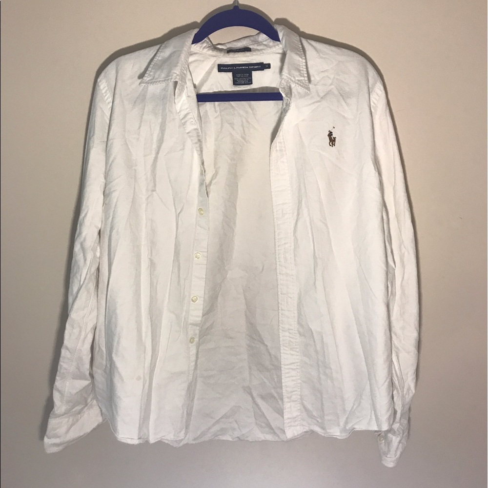 RALPH LAUREN classic white button down
