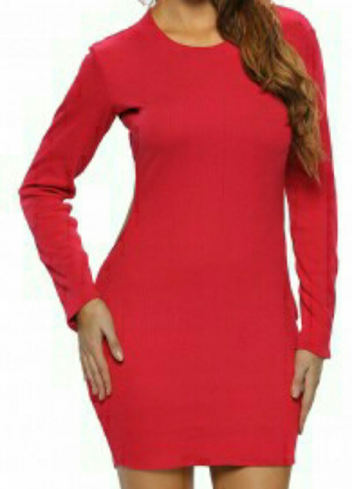 Red bodycon dress