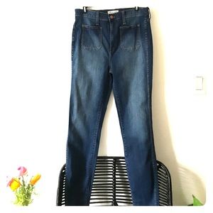 Madewell high waisted sailor jeans