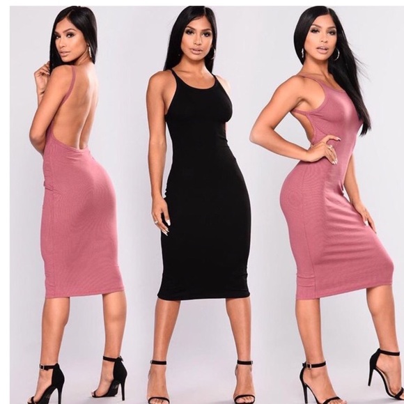 Olivaceous Dresses & Skirts - Navy blue sexy backless dress in small! New!