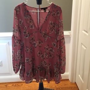 NWOT forever 21 floral tunic medium
