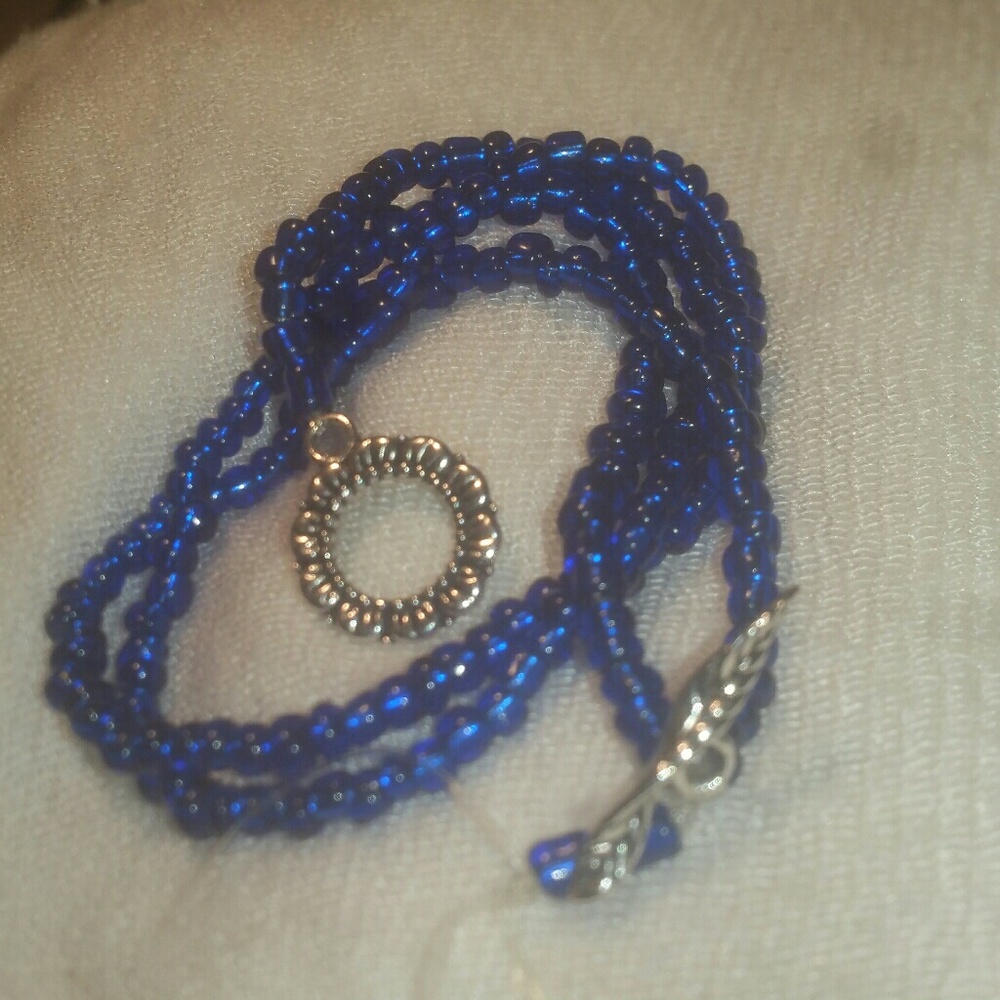 Something Blue Multi-use bracelet or anklet