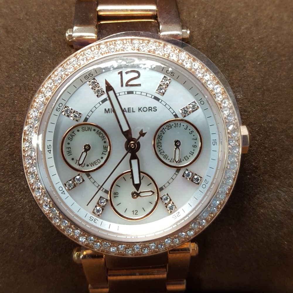 Michael Kors Parker Rose Gold Chronograph