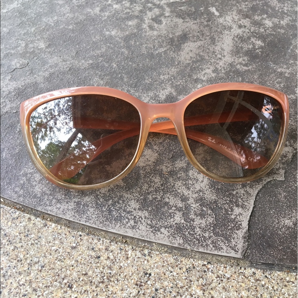 Authentic Ray Ban pink gradient cat eye