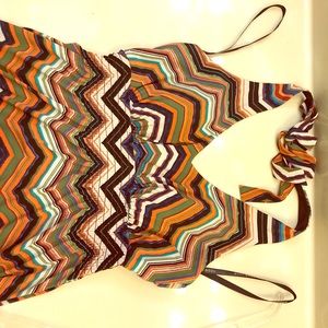 Bison Bisou long halter dress