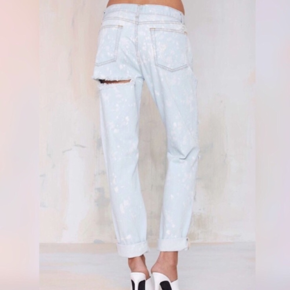 LAST Size 29 Distressed Spotted Boyfriend Jeans - Picture 3 of 7