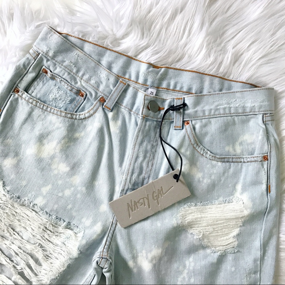 LAST Size 29 Distressed Spotted Boyfriend Jeans - Picture 4 of 7