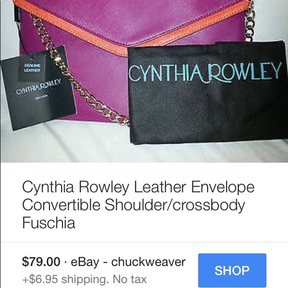 Cynthia Rowley envelope bag brown/neon yellow - Picture 7 of 7