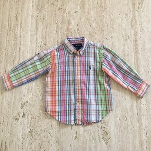 Ralph Lauren boys button up size 24 Month