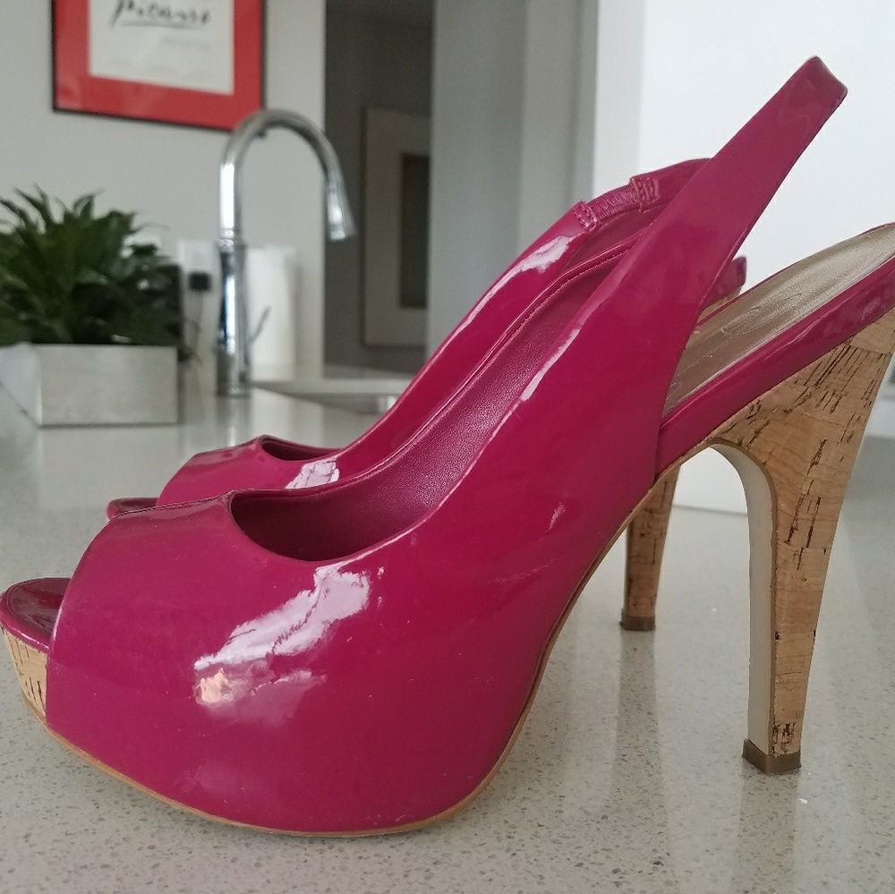 Jessica Simpson Magenta Heels