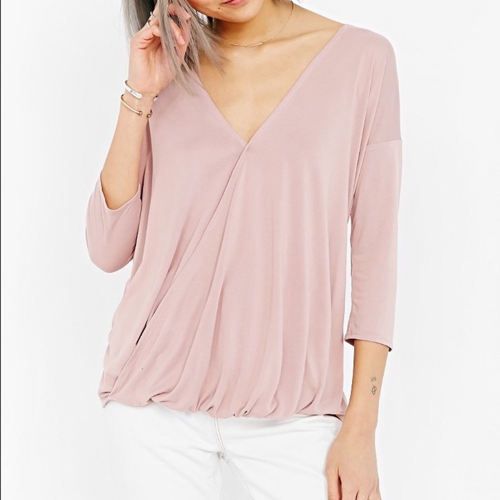 Long Sleeve Blushed Pink Blouse