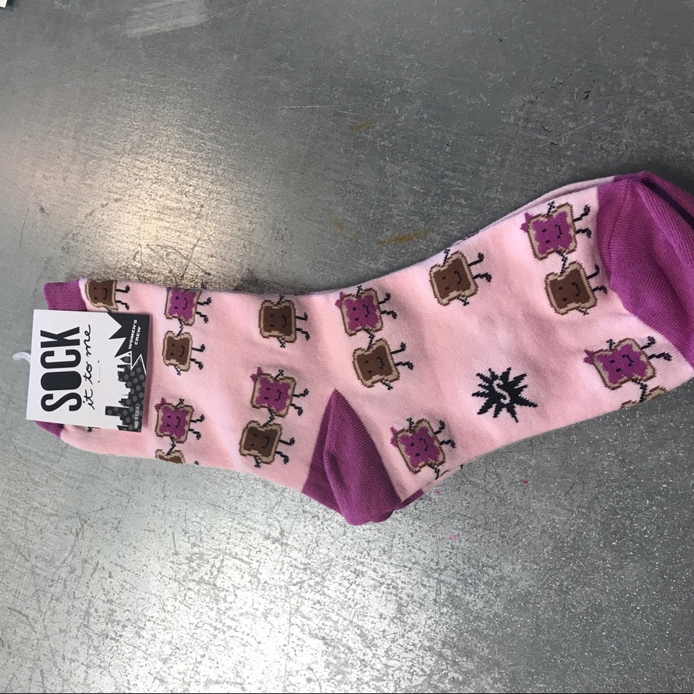Sock it to me peanut butter and jelly socks