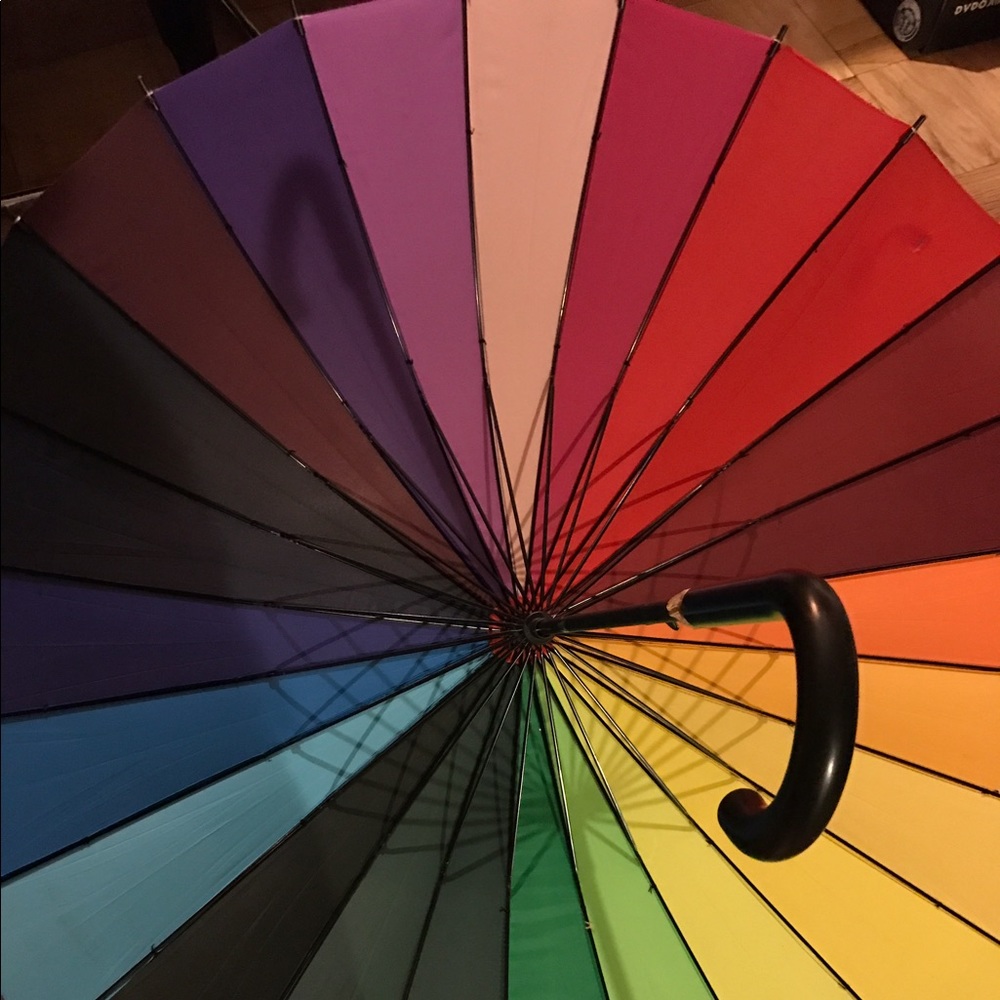 Pretty rainbow umbrella
