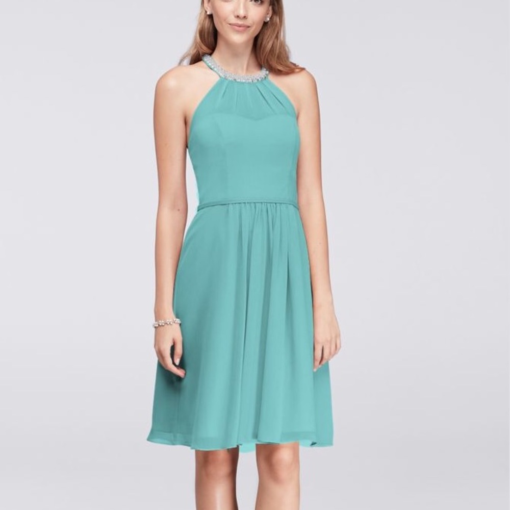 David's bridal bridesmaid dress.