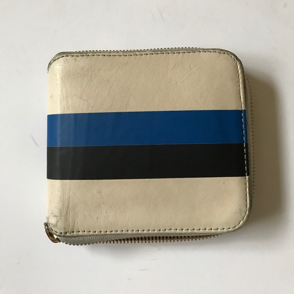 clare v half zip wallet