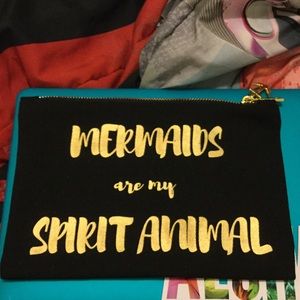 Mermaids are my spirit animal pouch