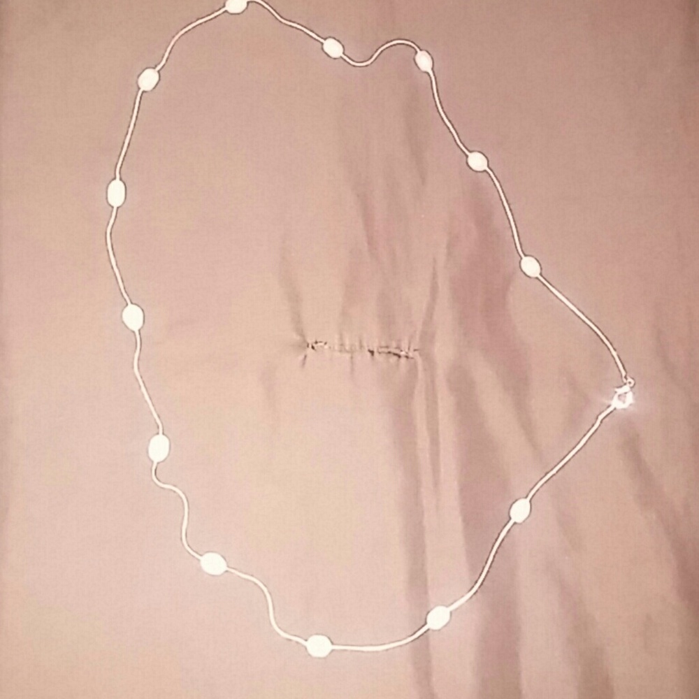 Faux Pearl And Bead Necklace