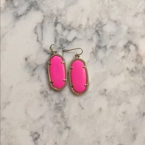 Hot Pink Kendra Scott Earrings "Elle"