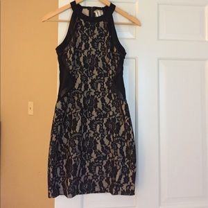 Black lace dress