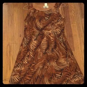Zebra tanned dress/gown!