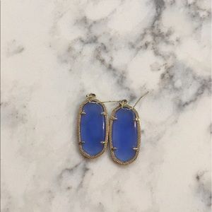Blue Kendra Scott Earrings "Elle"