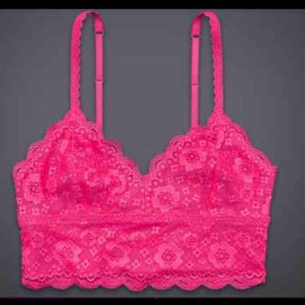 ✨ BOUTIQUE Hot Pink Lace Bralette